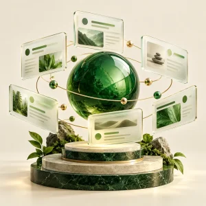 AI SEO: Presence service illustration