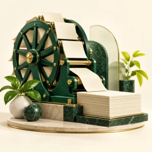 Content marketing: Engine service illustration