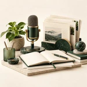 Content marketing: Newsroom service illustration